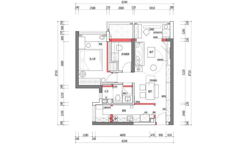 西安旧房改造户型图